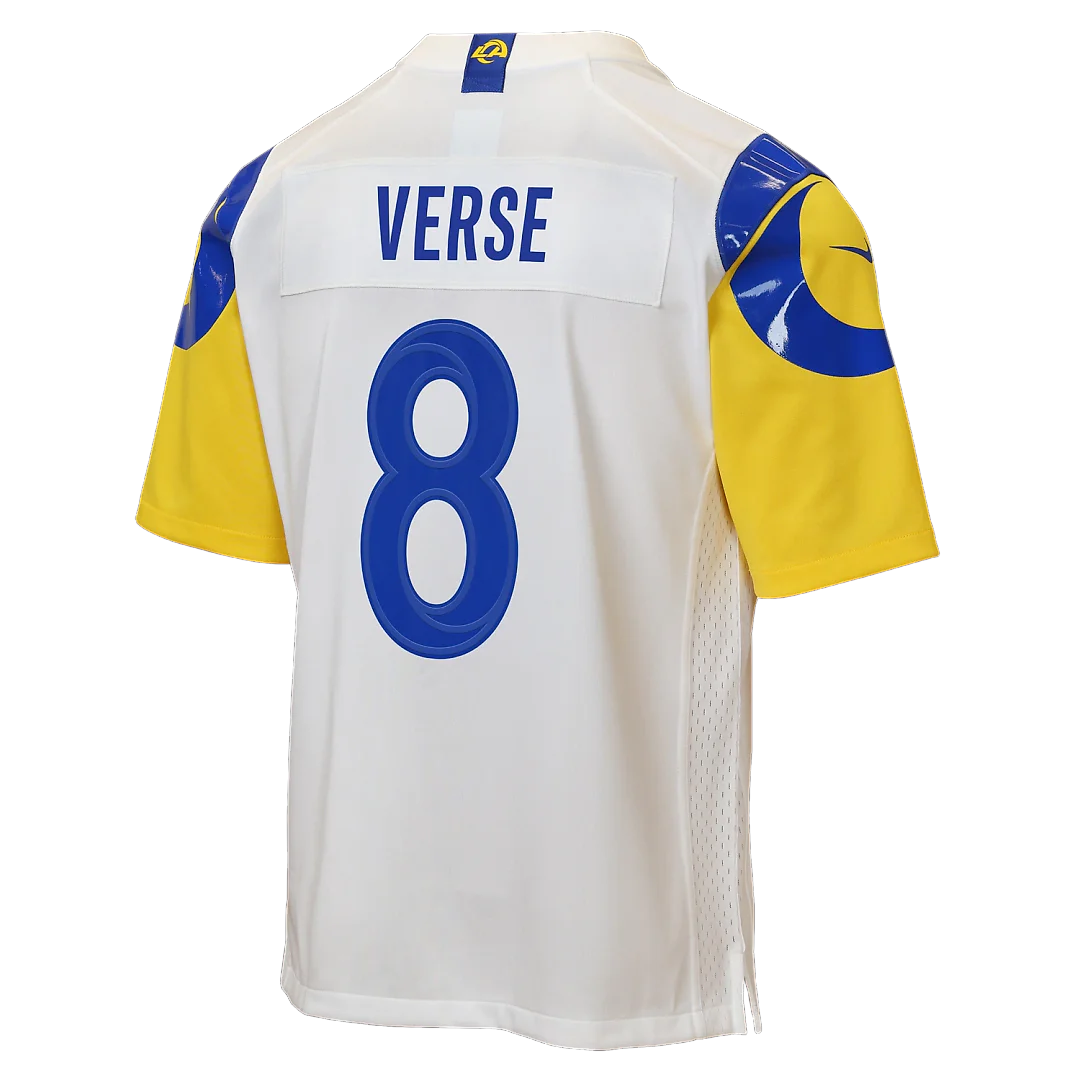 Zennovawear Jared Verse Los Angeles Rams Youth Game Jersey - White