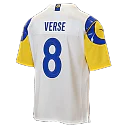 Zennovawear Jared Verse Los Angeles Rams Youth Game Jersey - White