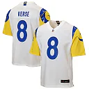Zennovawear Jared Verse Los Angeles Rams Youth Game Jersey - White