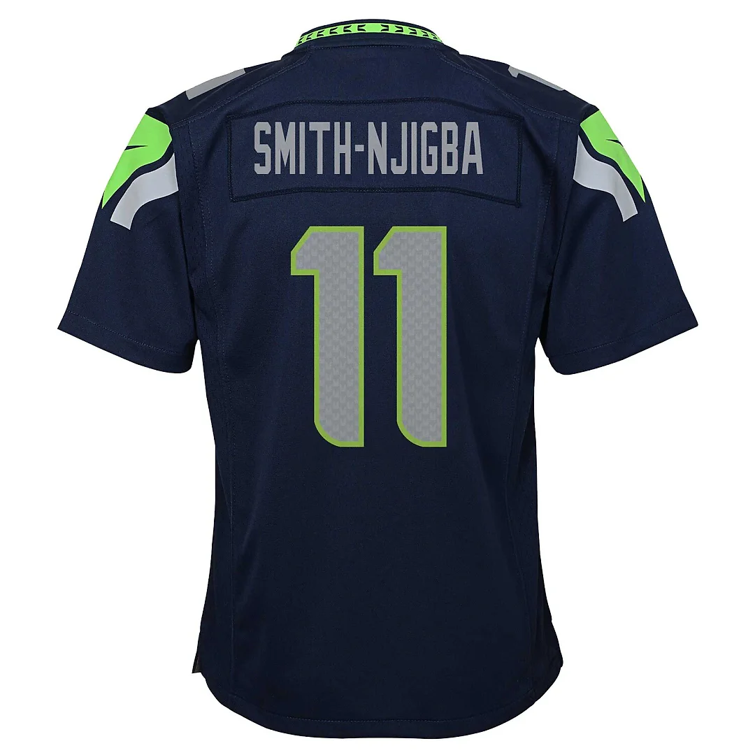 Zennovawear Jaxon Smith-Njigba Seattle Seahawks Youth Game Jersey - College Navy