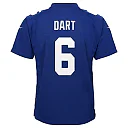 Zennovawear Jaxson Dart New York Giants Youth Team Game Jersey - Royal