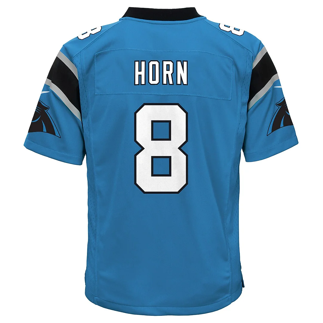 Zennovawear Jaycee Horn Carolina Panthers Youth Game Jersey - Blue