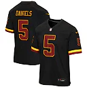 Zennovawear Jayden Daniels Washington Commanders Youth Hail Raiser Alternate Game Jersey - Black