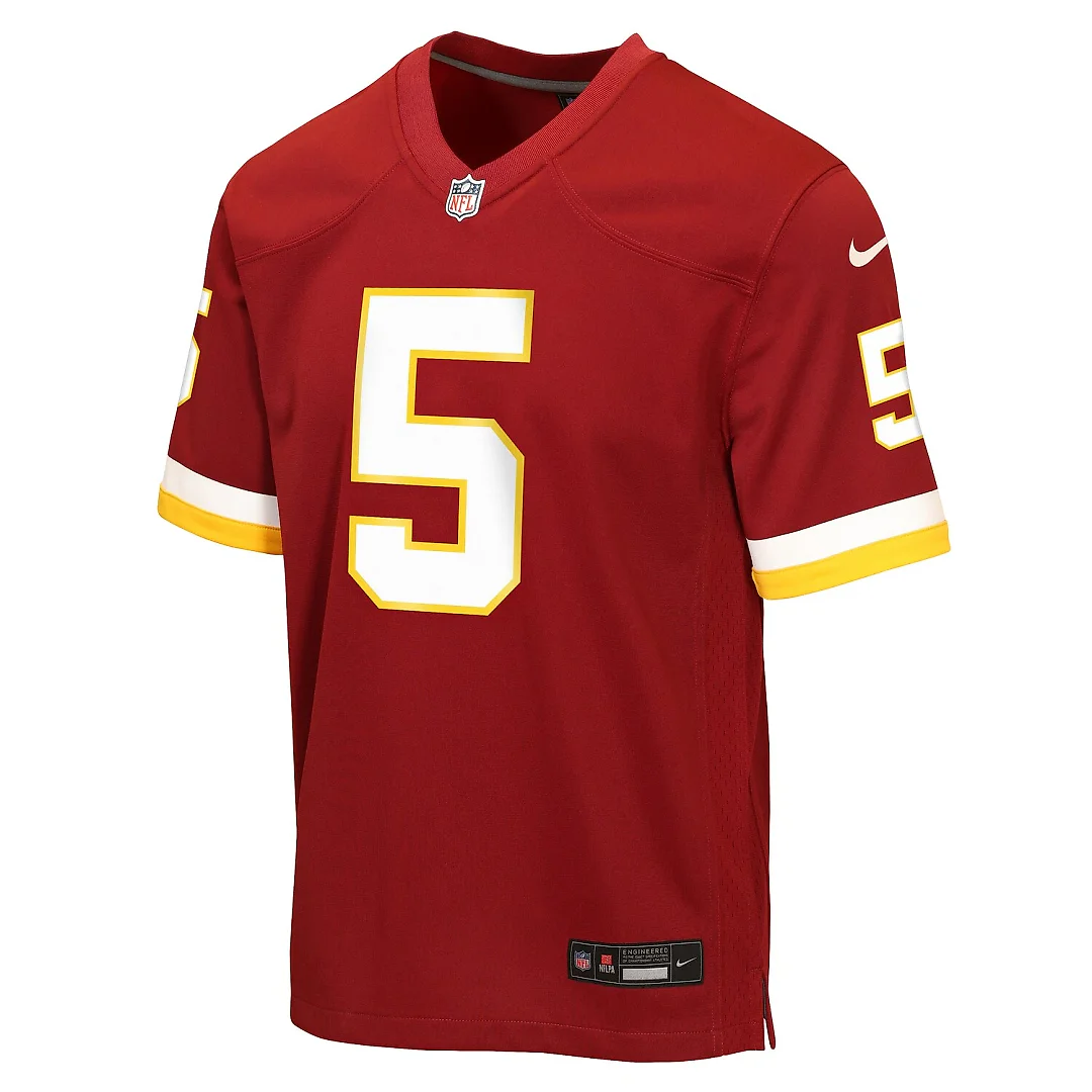 Zennovawear Jayden Daniels Washington Commanders Youth Game Jersey - Burgundy