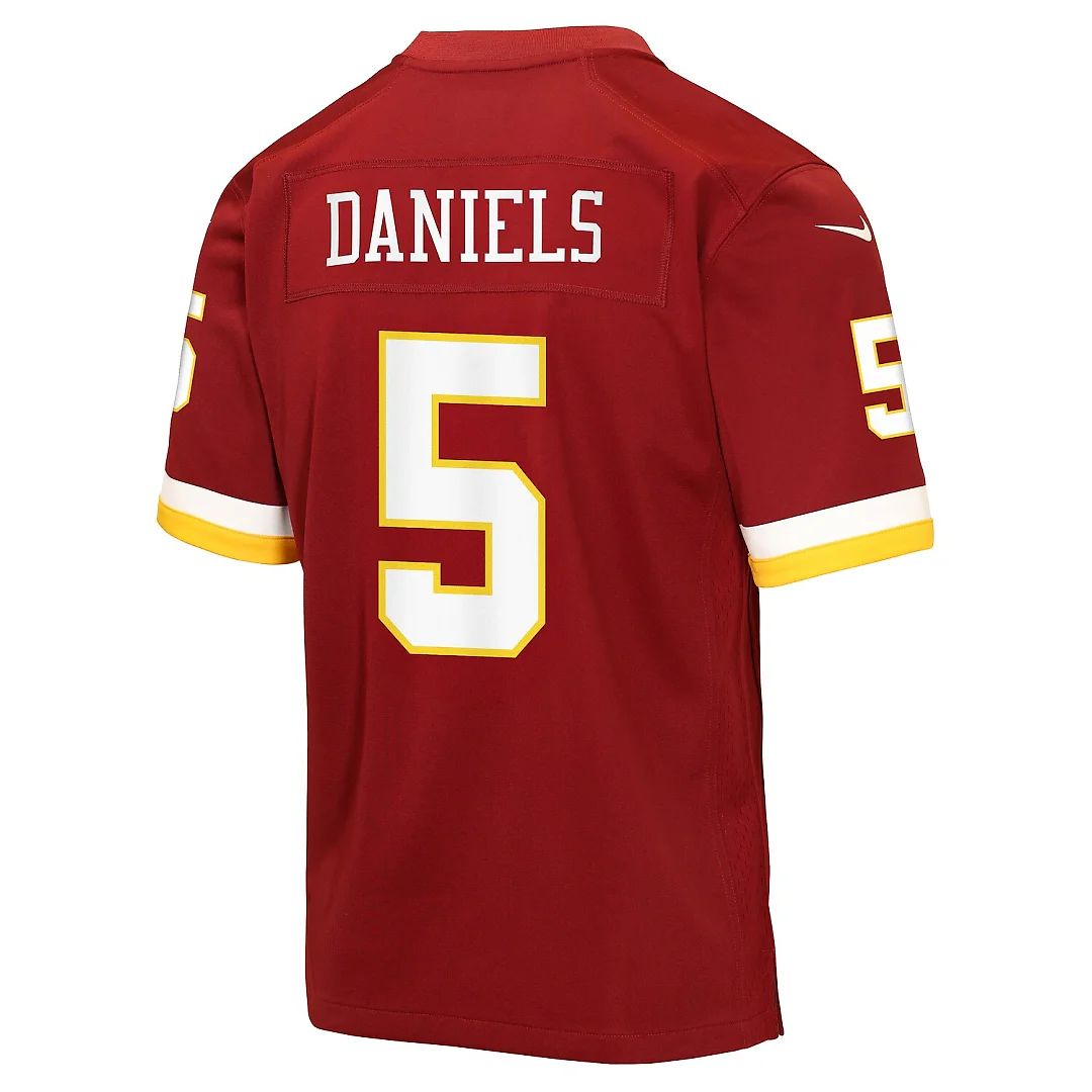 Zennovawear Jayden Daniels Washington Commanders Youth Game Jersey - Burgundy