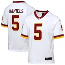 Zennovawear Jayden Daniels Washington Commanders Youth Game Super Bowl Era Jersey - White