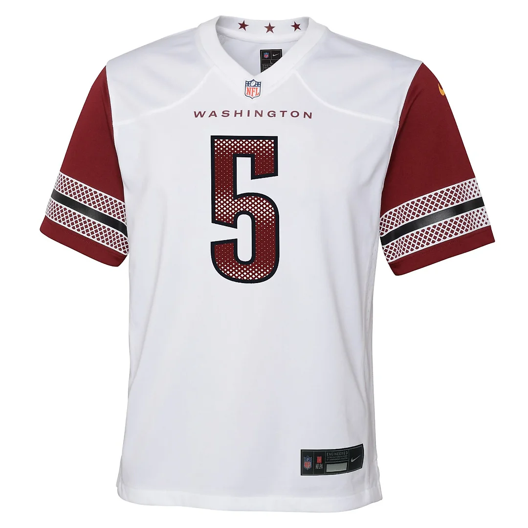 Zennovawear Jayden Daniels Washington Commanders Youth Game Jersey - White
