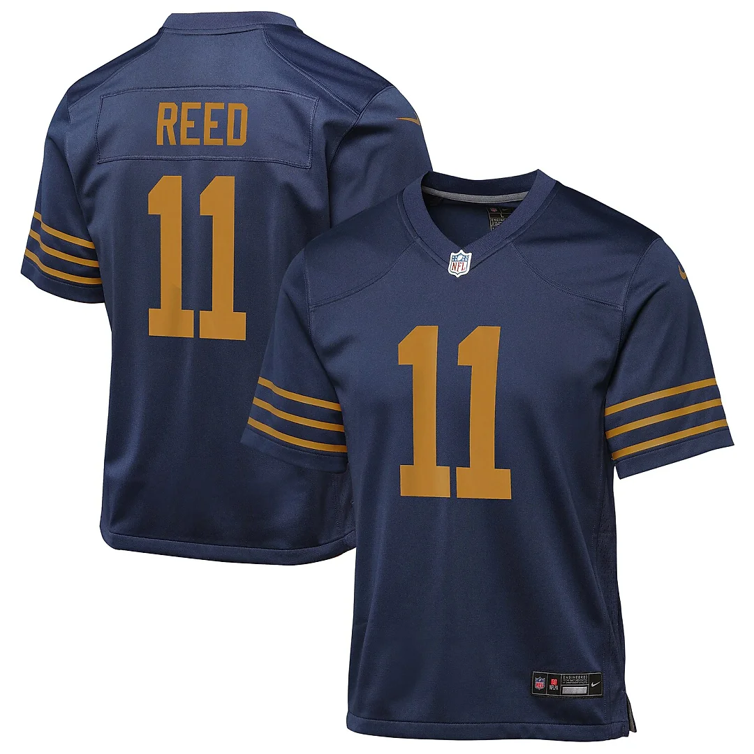 Zennovawear Jayden Reed Green Bay Packers Youth The 1923 Classic Game Jersey - Navy