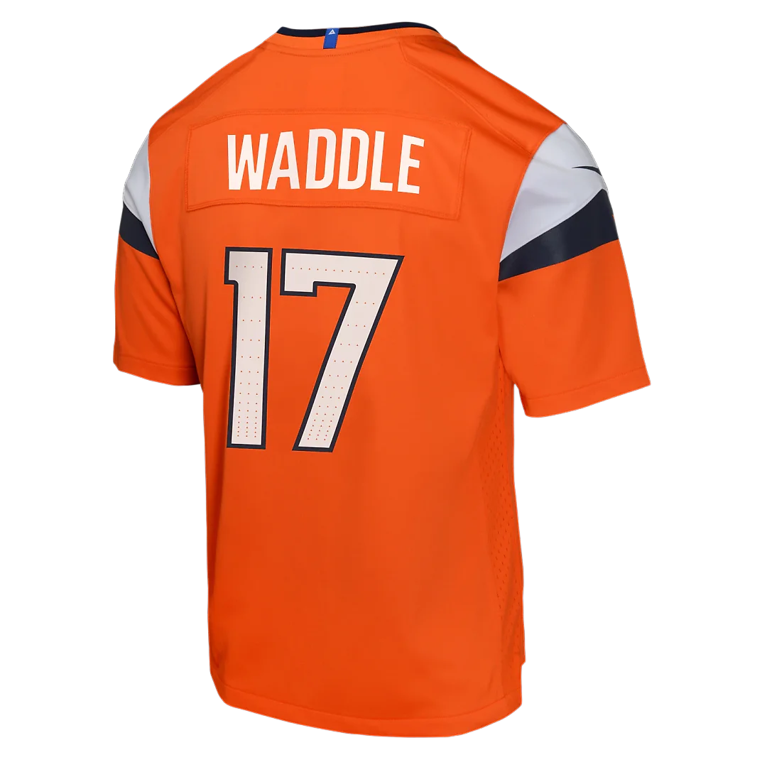 Zennovawear Jaylen Waddle Denver Broncos Youth Game Jersey - Orange