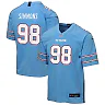 Zennovawear Jeffery Simmons Tennessee Titans Youth Game Jersey - Light Blue