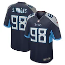 Zennovawear Jeffery Simmons Tennessee Titans Youth Game Jersey - Navy