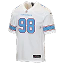 Zennovawear Jeffery Simmons Tennessee Titans Youth Game Jersey - White