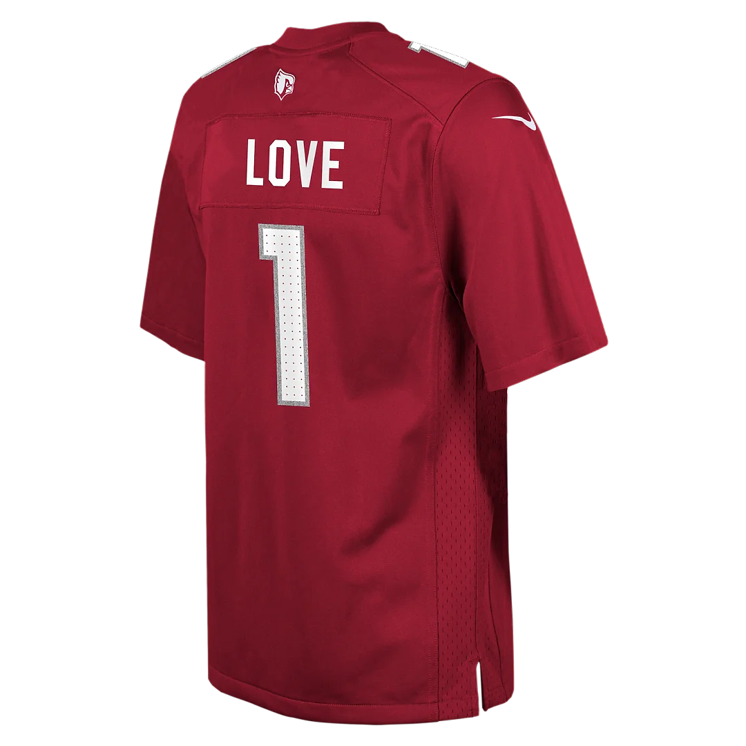 Zennovawear Jeremiyah Love Arizona Cardinals Youth Team Game Jersey - Cardinal