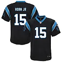 Zennovawear Jimmy Horn Jr. Carolina Panthers Youth Team Game Jersey - Black