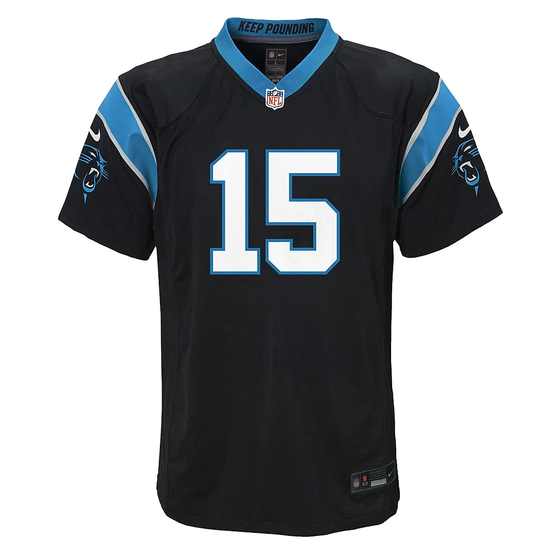 Zennovawear Jimmy Horn Jr. Carolina Panthers Youth Team Game Jersey - Black