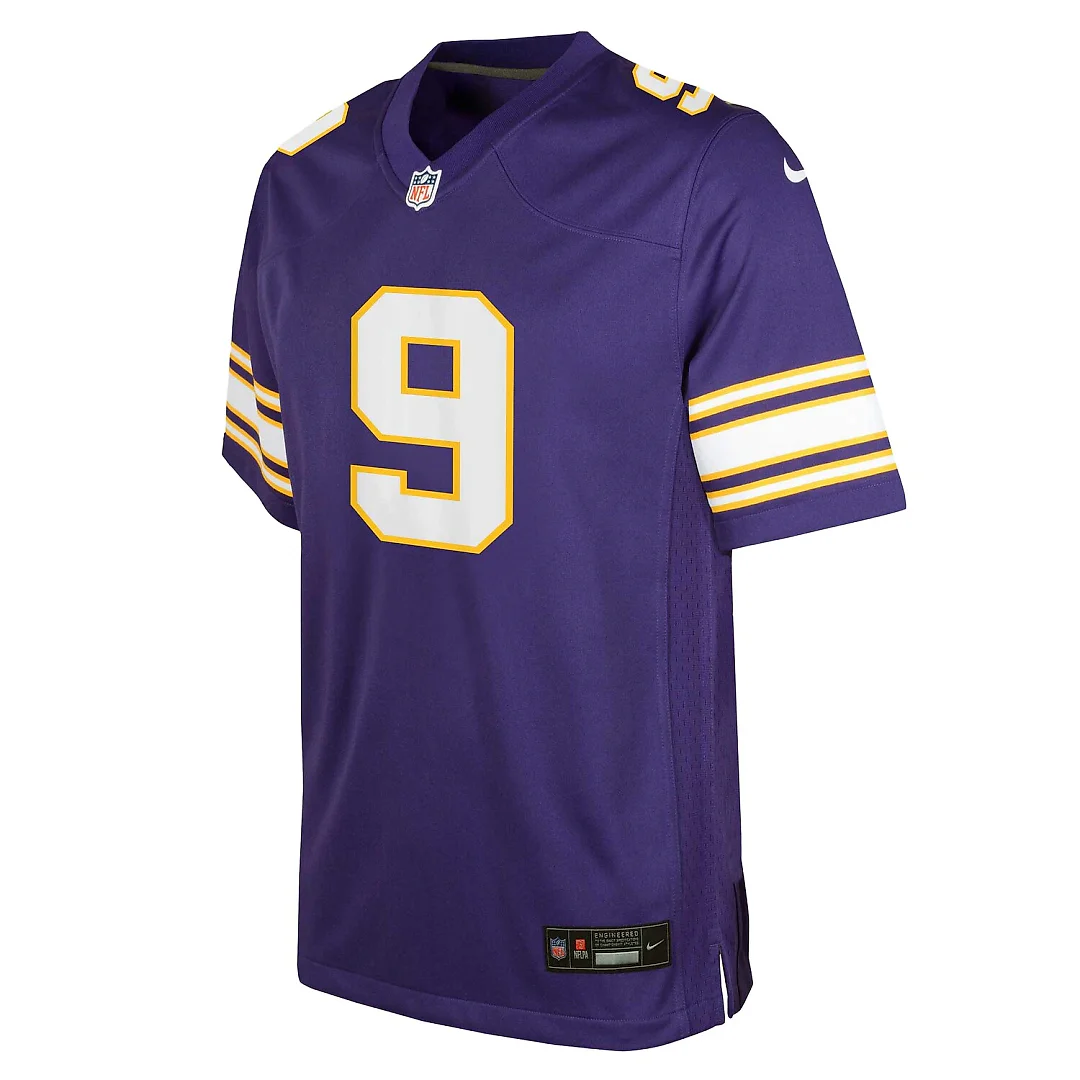 Zennovawear J.J. McCarthy Minnesota Vikings Youth Game Jersey - Purple