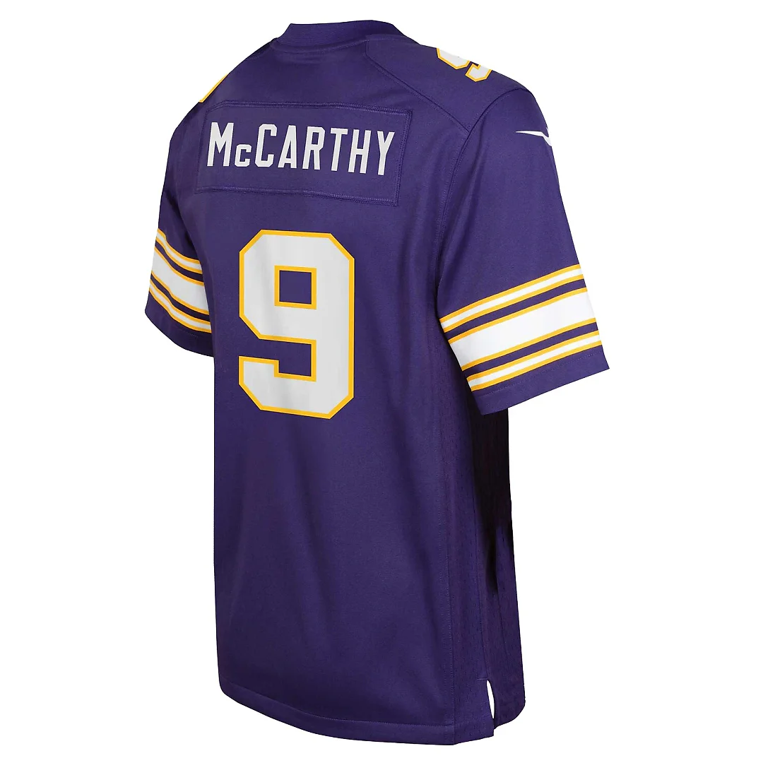 Zennovawear J.J. McCarthy Minnesota Vikings Youth Game Jersey - Purple