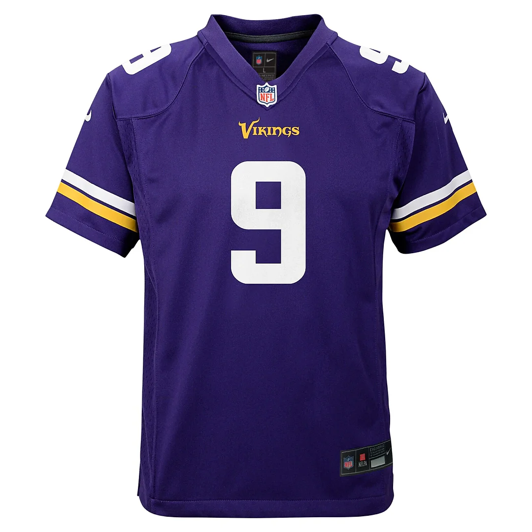 Zennovawear J.J. McCarthy Minnesota Vikings Youth Game Jersey - Purple
