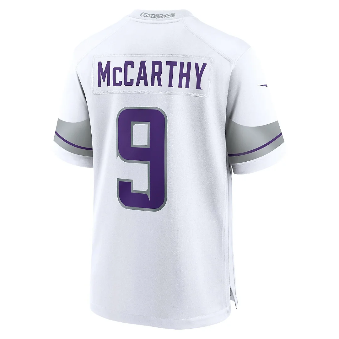 Zennovawear J.J. McCarthy Minnesota Vikings Youth Game Jersey - White
