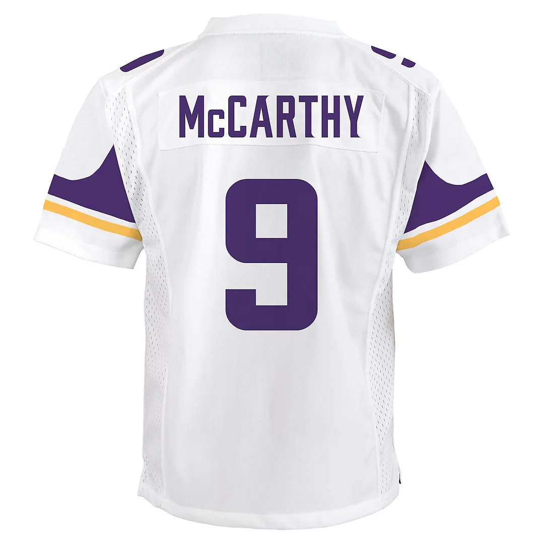 Zennovawear J.J. McCarthy Minnesota Vikings Youth Game Jersey - White