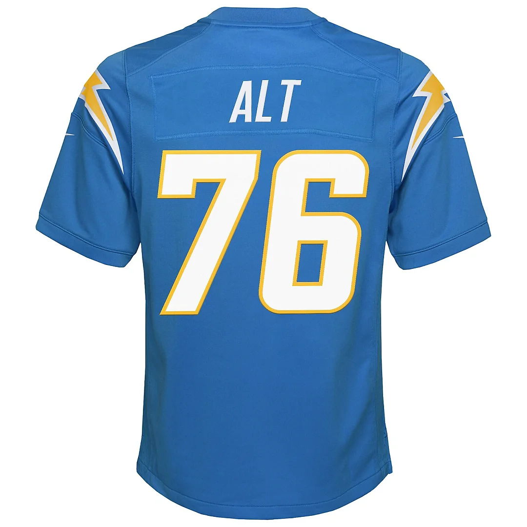 Zennovawear Joe Alt Los Angeles Chargers Youth Game Jersey - Powder Blue