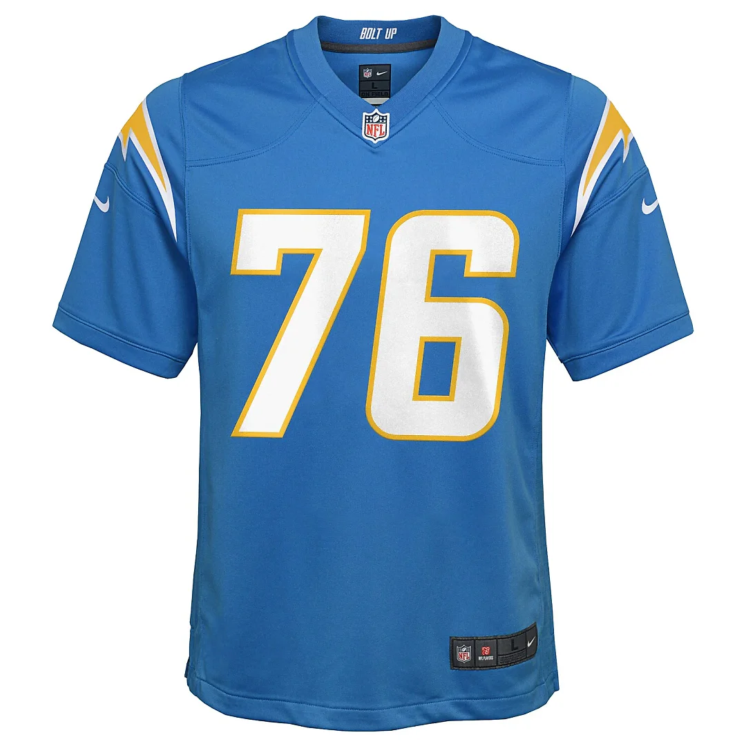 Zennovawear Joe Alt Los Angeles Chargers Youth Game Jersey - Powder Blue