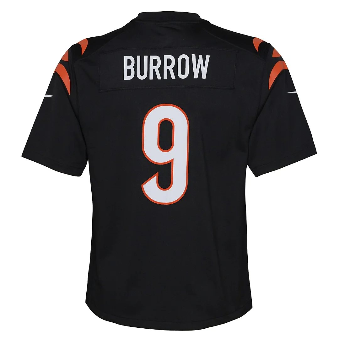 Zennovawear Joe Burrow Cincinnati Bengals Youth Game Jersey - Black