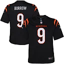 Zennovawear Joe Burrow Cincinnati Bengals Youth Game Jersey - Black