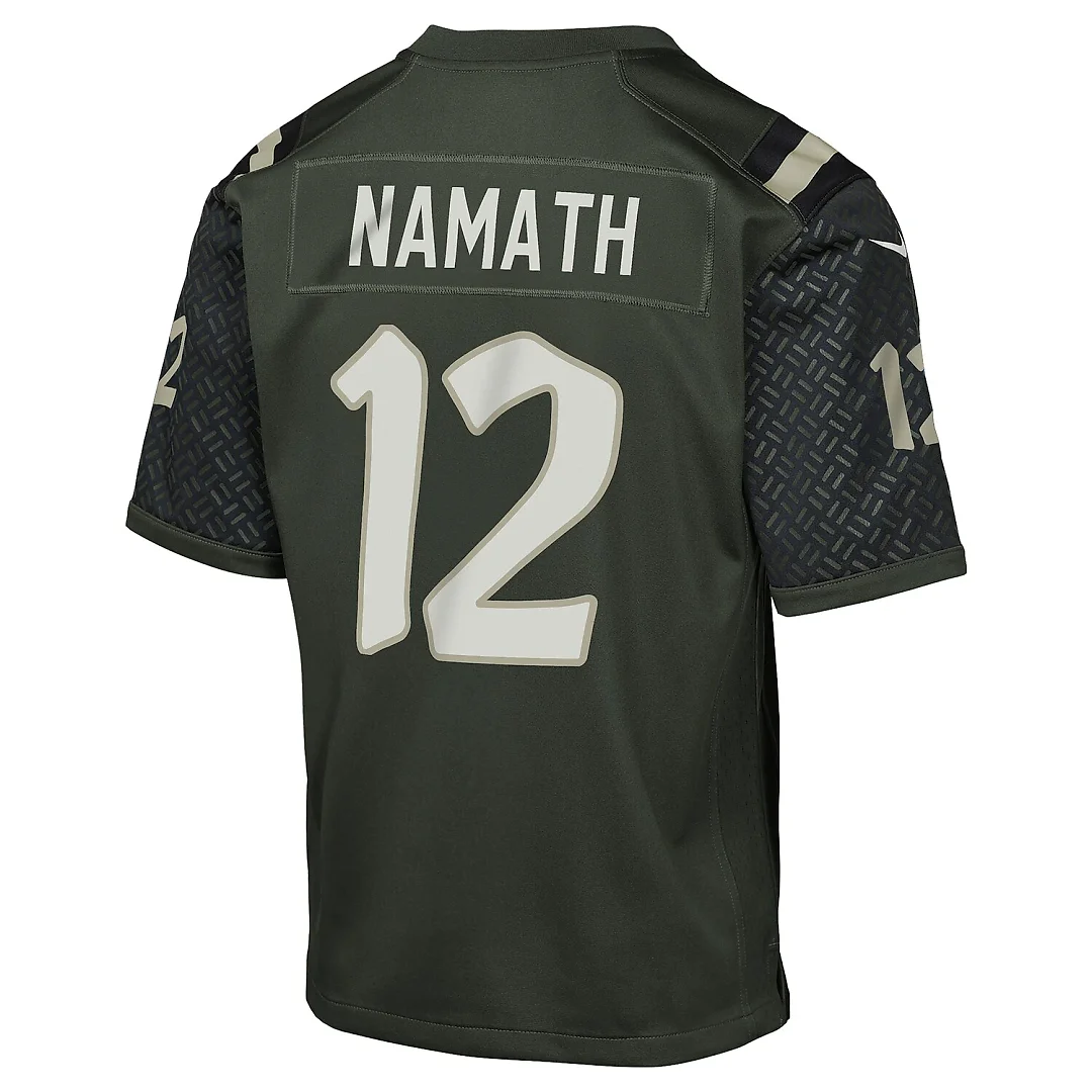 Zennovawear Joe Namath New York Jets Youth 2025 Rivalries Collection Retired Player Game Jersey - Gotham Green