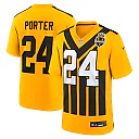 Zennovawear Joey Porter Jr. Pittsburgh Steelers Youth Alternate 1933 Throwback Game Jersey - Gold