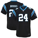 Zennovawear Jonathon Brooks Carolina Panthers Youth Game Jersey - Black