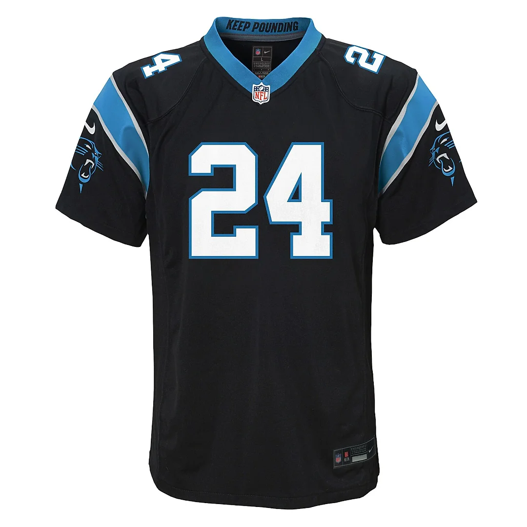 Zennovawear Jonathon Brooks Carolina Panthers Youth Game Jersey - Black