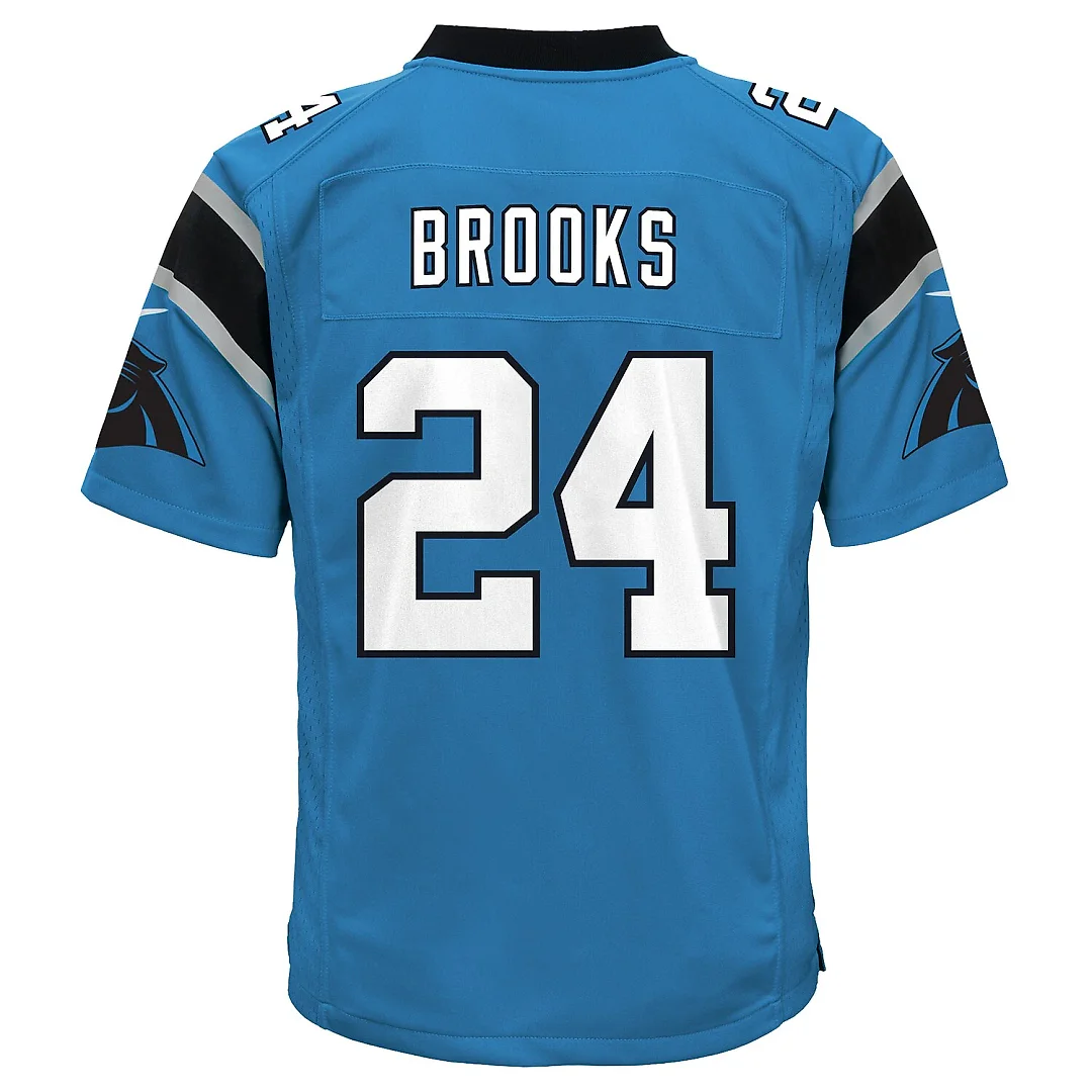 Zennovawear Jonathon Brooks Carolina Panthers Youth Game Jersey - Blue