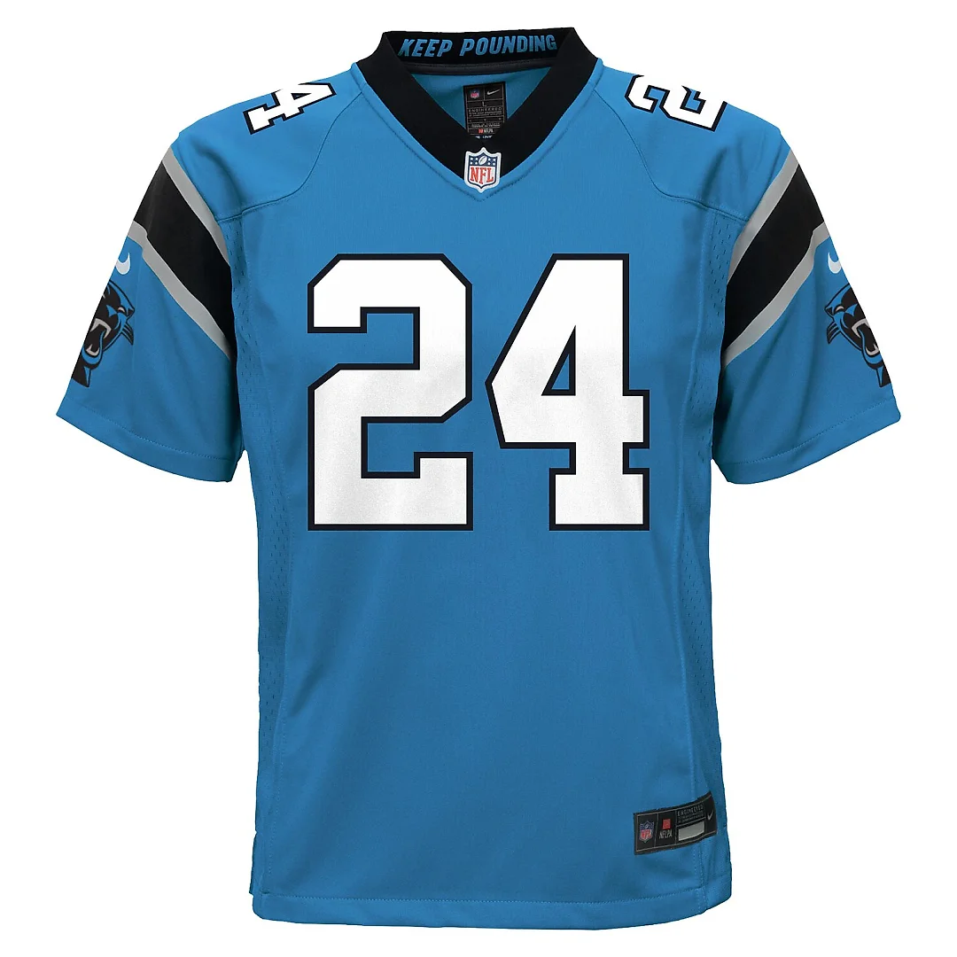 Zennovawear Jonathon Brooks Carolina Panthers Youth Game Jersey - Blue
