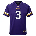Zennovawear Jordan Addison Minnesota Vikings Youth Game Jersey - Purple