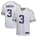 Zennovawear Jordan Addison Minnesota Vikings Youth Game Jersey - White