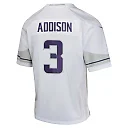 Zennovawear Jordan Addison Minnesota Vikings Youth Game Jersey - White