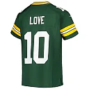 Zennovawear Jordan Love Green Bay Packers Youth Game Jersey - Green