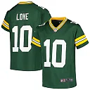 Zennovawear Jordan Love Green Bay Packers Youth Game Jersey - Green