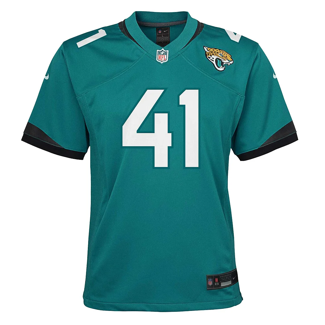 Zennovawear Josh Hines-Allen Jacksonville Jaguars Youth Game Jersey - Teal