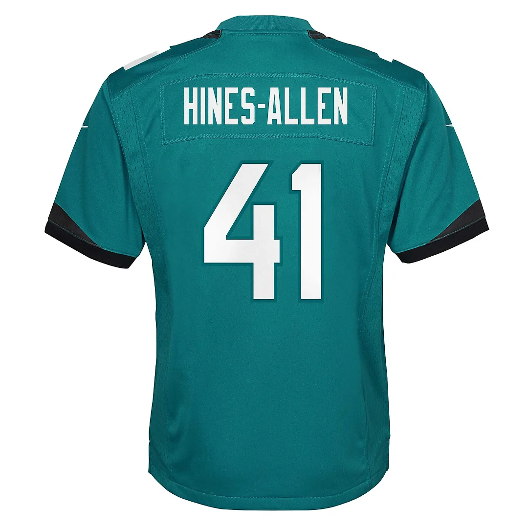 Zennovawear Josh Hines-Allen Jacksonville Jaguars Youth Game Jersey - Teal