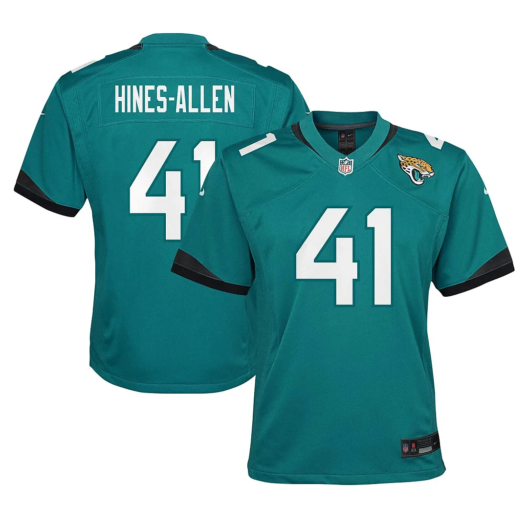Zennovawear Josh Hines-Allen Jacksonville Jaguars Youth Game Jersey - Teal