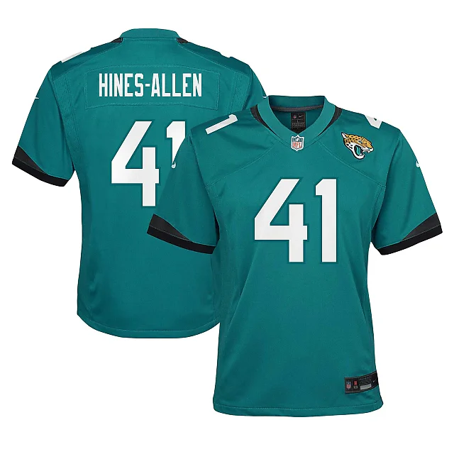 Zennovawear Josh Hines-Allen Jacksonville Jaguars Youth Game Jersey - Teal