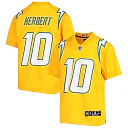 Zennovawear Justin Herbert Los Angeles Chargers Youth Inverted Team Game Jersey - Gold