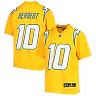 Zennovawear Justin Herbert Los Angeles Chargers Youth Inverted Team Game Jersey - Gold