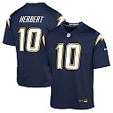 Zennovawear Justin Herbert Los Angeles Chargers Youth Alternate Super Chargers Game Player Jersey - Navy