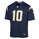 Zennovawear Justin Herbert Los Angeles Chargers Youth Alternate Super Chargers Game Player Jersey - Navy