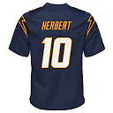 Zennovawear Justin Herbert Los Angeles Chargers Youth Game Jersey - Navy