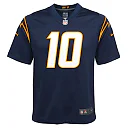 Zennovawear Justin Herbert Los Angeles Chargers Youth Game Jersey - Navy