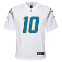 Zennovawear Justin Herbert Los Angeles Chargers Youth Game Jersey - White